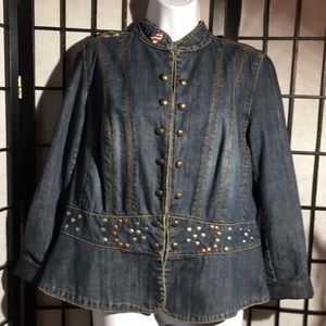 Faded Glory Women’s Plus Denim Jacket Size 16W